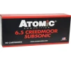 Atomic Subsonic 6 5 Creedmoor Ammo 130 Grain Jacketed Hollow Point Box of 20