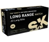 SK Long Range Match 22LR Ammo 40 Grain Round Nose Box of 500  10 Boxes of 50 