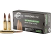 PPU Supreme 308 Winchester Ammo 168 Grain Sierra MatchKing Jacketed Hollow Point Box of 20