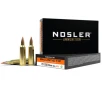 Nosler BT Varmint 22-250 Remington Ammo 40 Grain Nosler Ballistic Tip Polymer Tip Lead Free Box of 20