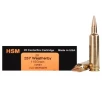HSM Trophy Gold 257 Weatherby Magnum Ammo 115 Grain Berger Hunting VLD  Very Low Drag  Jacketed Hollow Point Box of 20