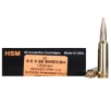 HSM Trophy Gold 6 5x55mm Swedish Mauser Ammo 130 Grain Berger Hunting VLD  Very Low Drag  Jacketed Hollow Point Box of 20