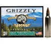 Grizzly Cartridge High Performance Rifle 22-250 Remington Ammo 55 Grain Jacketed Soft Point Box of 20