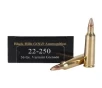 Black Hills Gold Ammunition 22-250 Remington 36 Grain Barnes Varmint Grenade Hollow Point Flat Base Lead-Free Box of 20