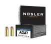 Nosler ASP 9mm Luger Ammo 124 Grain Jacketed Hollow Point Box of 20