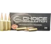 Choice 25 Creedmoor Ammo 135 Grain Berger Hybrid Hunter Jacketed Hollow Point Box of 20