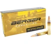 Berger Bullets Match Grade 223 Remington Ammo 69 Grain Berger Hybrid OTM Tactical Jacketed Hollow Point Box of 20