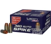 Liberty Ammunition Spike 380 ACP Ammo 55 Grain Solid Hollow Point Lead Free Box of 20