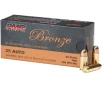 PMC Bronze 25 ACP Ammo 50 Grain Full Metal Jacket Box of 50