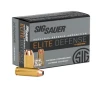 Sig Sauer 10mm Auto Ammo 180 Grain Sig V-Crown Jacketed Hollow Point Box of 20
