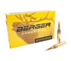 Berger Match Grade 7mm PRC Ammo 195 Grain Elite Hunter Jacketed Hollow Point Box of 20
