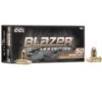 CCI Blazer Brass Handgun Ammunition 9mm Luger 115 gr  FMJ 1145 fps 50 ct