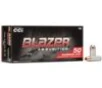 CCI Blazer Aluminum Handgun Ammunition 10mm Auto 200 gr FMJ 1050 fps 50 ct