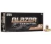 CCI Blazer Brass Handgun Ammunition  380 ACP 95 gr FMJ 945 fps 50 box