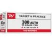 Winchester USA Handgun Ammunition  380 ACP 95 gr  FMJ 945 fps 100 ct