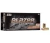 CCI Blazer Brass Handgun Ammunition  40 S W 180 gr FMJ 985 fps 50 ct