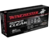 Winchester Super Clean NT Handgun Ammunition  40 S W 120 gr  JSP 1250 fps 50 ct