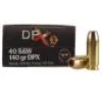 COR-BON Handgun Ammunition  40 S W 140 gr DPX 1200 fps 20 box
