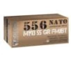 Fiocchi Shooting Dynamics Rifle Ammunition 5 56mm NATO 55 gr FMJ 3240 fps 50 ct