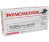 Winchester M193 Target Rifle Ammunition 5 56mm 55 gr  FMJ 3180 fps 20 ct