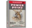 Winchester Power Point Rifle Ammunition  243 Win 100 gr  JSP 2960 fps 20 ct