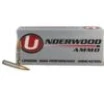 Underwood Ammo Match Hollow Point Boat Tail Rifle Ammunition 300 Blackout 220gr HPBT 1030 fps 20 ct
