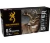 Browning Silver Series Rifle Ammunition 6 5 Creedmoor 129gr JSP 2820 fps 20 ct