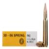 Sellier   Bellot Rifle Ammunition  30-06 Sprg 180 gr FMJ 2675 fps - 20 box