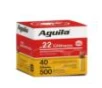 Aguila Super Extra High Velocity Rifle Ammunition  22 LR 40 gr  CPSP 1255 fps 500 ct