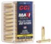 CCI Maxi-Mag Rimfire Ammunition  22 WMR 40 gr JHP 1875 fps 50 ct