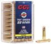 CCI TNT Green Rimfire Ammunition  22 WMR 30 gr  HP 2050 fps 50 ct
