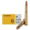 Sellier   Bellot Rifle Ammunition  22 Hornet 45 gr SP 2346 fps - 20 box
