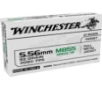 Winchester USA Lake City M855 Green Tip Rifle Ammunition 5 56mm 62 gr  FMJ 3060 fps 20 ct