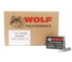 Wolf WPA Polyformance Rifle Ammunition 7 62x39mm 123 gr FMJ 2396 fps 1000 ct