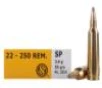 Sellier   Bellot Rifle Ammunition  22-250 Rem 55 gr SP  - 20 box
