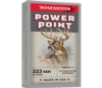 Winchester Power Point Rifle Ammunition  223 Rem 64 gr  PSP 3020 fps 20 ct