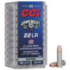 CCI Uppercut Rimfire Ammunition  22 LR 32gr HP 950 fps 50 ct