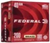 Federal Champion Training Handgn Ammuntion  40 S W 115gr FMJ 985 fps 200 ct