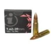 Global Ordnance Igman Rifle Ammunition 7 62x39mm 123 gr FMJ 2405 fps 15 ct