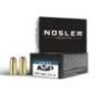 Nosler ASP Suppressor Ready Handgun Ammunition 9mm Luger 147gr JHP 950 fps 20 ct