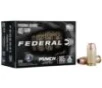 Federal Personal Defense Punch Handgun Ammunition  40 S W 165 gr JHP 1130 fps 20 ct