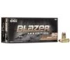 CCI Blazer Brass Handgun Ammunition  40 S W 165 gr FMJ 1050 fps 1000 ct Case