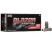 CCI Blazer Aluminum Handgun Ammunition  45 Colt 200 gr JHP 1000 fps 50 ct