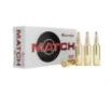 Hornady Match ELD Rifle Ammunition  22 Creedmoor 80gr PT 3285 fps 20 ct