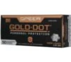 Speer Gold Dot Handgun Personal Protection Ammunition 9mm Luger 124gr JHP 1150 fps 50 ct