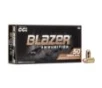 CCI Blazer Brass Handgun Ammunition  380 ACP 95 gr FMJ 945 fps 50 ct