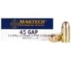 MagTech Handgun Ammunition  45 GAP 230 gr FMJ 837 fps 50 ct