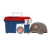 Hornady Frontier 250th Anniversary Ammo Can Combo 5 56X45 NATO 55gr FMJ 3240 fps 250 ct w  Hat and Sticker