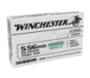 Winchester USA Lake City M855 Green Tip Rifle Ammunition 5 56X45 NATO 62 gr  FMJ 3060 fps 20 ct