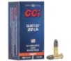 CCI Quiet-22 Rimfire Ammunition  22 LR 40 gr LRN 710 fps 50 ct